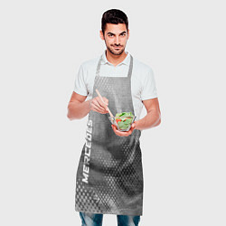 Фартук кулинарный Mercedes - grey gradient вертикально, цвет: 3D-принт — фото 2