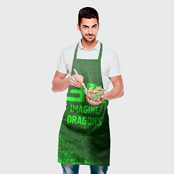 Фартук кулинарный Imagine Dragons - green gradient, цвет: 3D-принт — фото 2