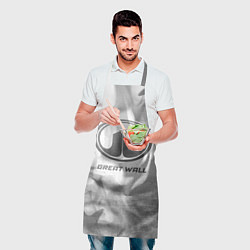 Фартук кулинарный Great Wall - white gradient, цвет: 3D-принт — фото 2