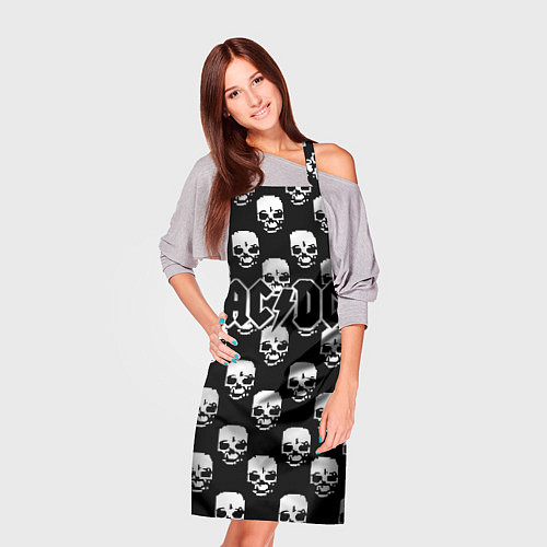 Фартук AC DC rock skull / 3D-принт – фото 3