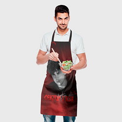 Фартук кулинарный Сектор газа красный фон, цвет: 3D-принт — фото 2
