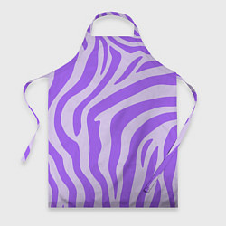 Фартук кулинарный Лавандовый тигровый паттерн, цвет: 3D-принт