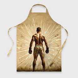 Фартук кулинарный Боксер на бежевом, цвет: 3D-принт