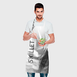 Фартук кулинарный Skillet - white gradient вертикально, цвет: 3D-принт — фото 2