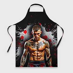 Фартук кулинарный Дастин Порье на черном, цвет: 3D-принт