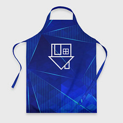 Фартук кулинарный The Neighbourhood blue poly, цвет: 3D-принт
