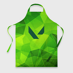 Фартук кулинарный Valorant green poly, цвет: 3D-принт