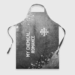 Фартук кулинарный My Chemical Romance - grey gradient вертикально, цвет: 3D-принт