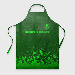 Фартук кулинарный Hunter x Hunter - green gradient посередине, цвет: 3D-принт