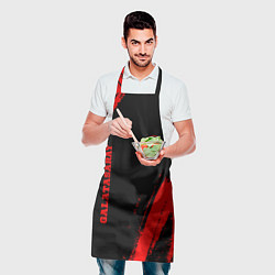 Фартук кулинарный Galatasaray - red gradient вертикально, цвет: 3D-принт — фото 2