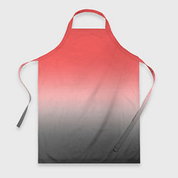 Фартук кулинарный Бледный красно-серый градиент, цвет: 3D-принт