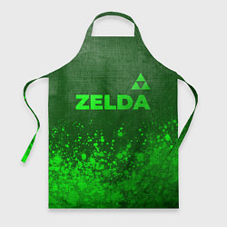 Фартук кулинарный Zelda - green gradient посередине, цвет: 3D-принт