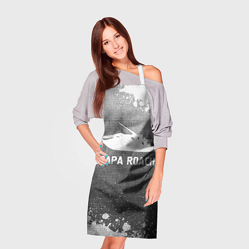 Фартук Papa Roach - grey gradient / 3D-принт – фото 3
