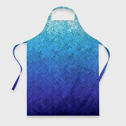 Фартук Сине-голубой градиент текстура