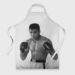 Фартук кулинарный Молодой Мухаммед Али, цвет: 3D-принт