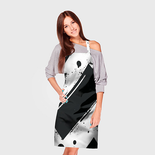 Фартук Color black white / 3D-принт – фото 3