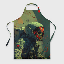 Фартук кулинарный Скелет в скафандре - космонавт, цвет: 3D-принт