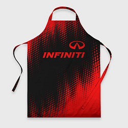 Фартук кулинарный Infiniti - red gradient посередине, цвет: 3D-принт