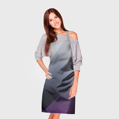 Фартук Color grey with stripes / 3D-принт – фото 3