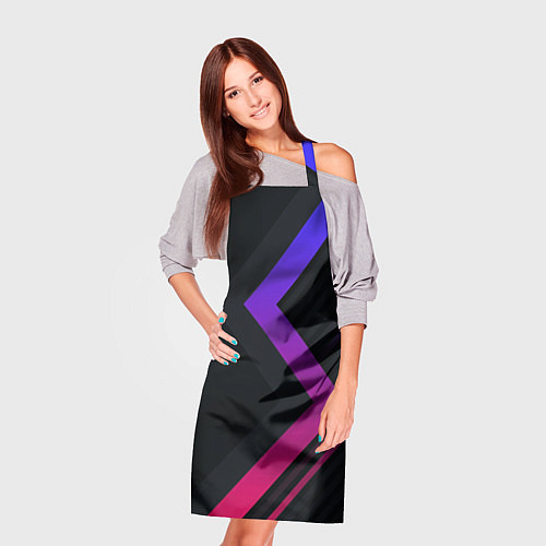 Фартук Color black line / 3D-принт – фото 3