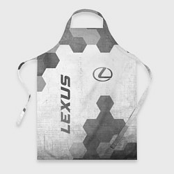 Фартук кулинарный Lexus - white gradient вертикально, цвет: 3D-принт