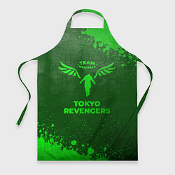 Фартук кулинарный Tokyo Revengers - green gradient, цвет: 3D-принт