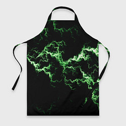Фартук кулинарный Lightning green glow, цвет: 3D-принт