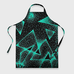 Фартук кулинарный The triangle is light blue, цвет: 3D-принт