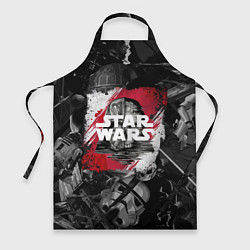 Фартук кулинарный Звездные войны патерн с героями, цвет: 3D-принт