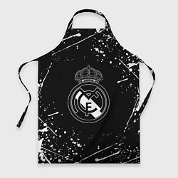 Фартук кулинарный Real Madrid белые краски, цвет: 3D-принт