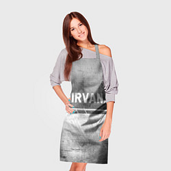 Фартук кулинарный Nirvana - grey gradient посередине, цвет: 3D-принт — фото 2