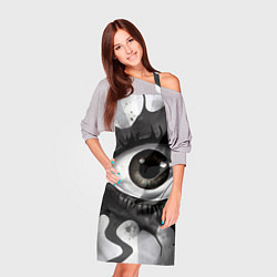 Фартук кулинарный Глаз и щупальца - психоделика, цвет: 3D-принт — фото 2