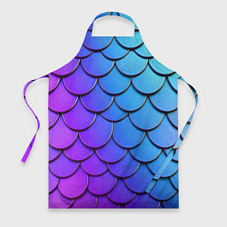 Фартук кулинарный Градиент на чешуе, цвет: 3D-принт