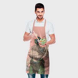Фартук кулинарный Палач рока с кроликом, цвет: 3D-принт — фото 2