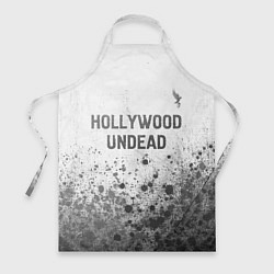 Фартук кулинарный Hollywood Undead - white gradient посередине, цвет: 3D-принт