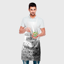 Фартук кулинарный Hollywood Undead - white gradient посередине, цвет: 3D-принт — фото 2