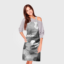 Фартук кулинарный Among Us - grey gradient посередине, цвет: 3D-принт — фото 2