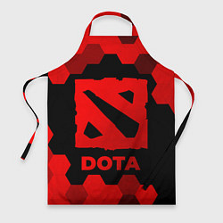 Фартук кулинарный Dota - red gradient, цвет: 3D-принт