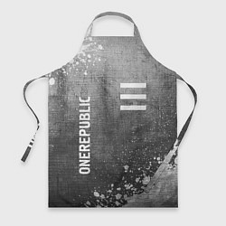 Фартук кулинарный OneRepublic - grey gradient вертикально, цвет: 3D-принт
