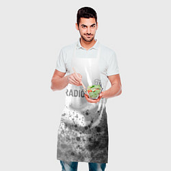 Фартук кулинарный Radiohead - white gradient посередине, цвет: 3D-принт — фото 2