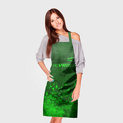 Фартук кулинарный Chevrolet - green gradient посередине, цвет: 3D-принт — фото 2