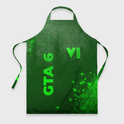 Фартук кулинарный GTA 6 - green gradient вертикально, цвет: 3D-принт