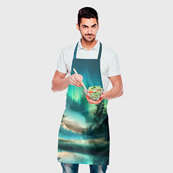 Фартук кулинарный Салатневое небо, цвет: 3D-принт — фото 2