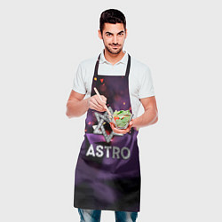 Фартук кулинарный Astro логотип группы из кристаллов, цвет: 3D-принт — фото 2