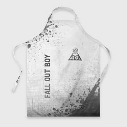 Фартук кулинарный Fall Out Boy - white gradient вертикально, цвет: 3D-принт