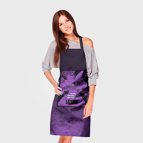 Фартук Lazarus: Violet Pattern / 3D-принт – фото 3