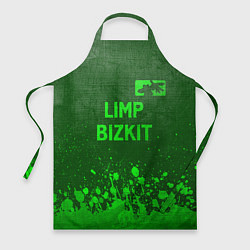 Фартук кулинарный Limp Bizkit - green gradient посередине, цвет: 3D-принт