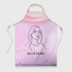 Фартук кулинарный Билли Айлиш из линии - минимализм, цвет: 3D-принт