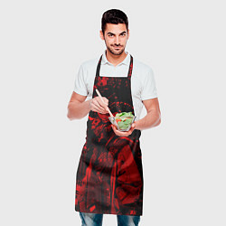 Фартук кулинарный Кибернетический Они, цвет: 3D-принт — фото 2