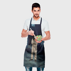 Фартук кулинарный Bones - образ психа, цвет: 3D-принт — фото 2